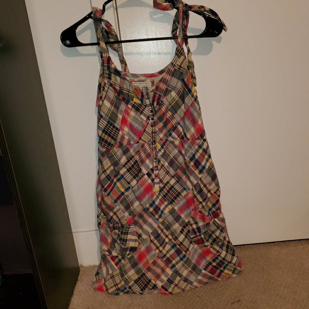 Cute Plaid Dress With Pockets